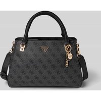 Guess Handtasche mit Label-Applikation Modell 'NOELLE II' in Anthrazit, Größe 1 von Guess