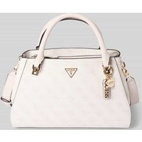 Guess Handtasche mit Label-Applikation Modell 'NOELLE II' in Ecru, Größe 1 von Guess