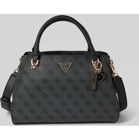 Guess Handtasche mit Label-Applikation Modell 'NOELLE' in Anthrazit, Größe 1 von Guess