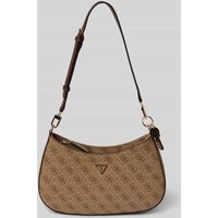 Guess Handtasche mit Label-Applikation Modell 'NOELLE' in Hellbraun, Größe 1 von Guess
