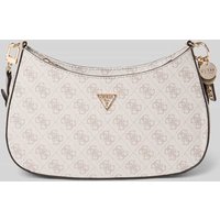 Guess Handtasche mit Label-Applikation Modell 'NOELLE' in Taupe, Größe 1 von Guess