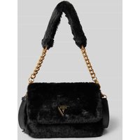 Guess Handtasche mit Label-Applikation Modell 'SAMIA' in Black, Größe 1 von Guess