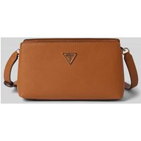 Guess Handtasche mit Label-Applikation Modell 'TALENT' in Cognac, Größe 1 von Guess