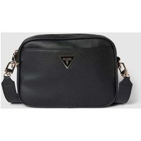 Guess Handtasche mit Label-Applikation in Black, Größe One Size von Guess