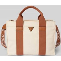 GUESS Handtasche mit Label-Applikation in Sand, Größe One Size von Guess