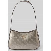 Guess Handtasche mit Label-Detail Modell 'ARNELA in Silber, Größe 1 von Guess