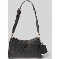 Guess Handtasche mit Label-Detail Modell 'CRESIDIA' in Black, Größe 1 von Guess