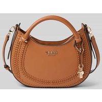 Guess Handtasche mit Label-Detail Modell 'TATUM' in Cognac, Größe 1 von Guess