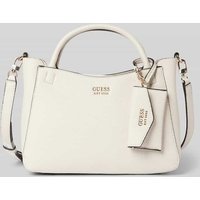 Guess Handtasche mit Label-Details Modell 'BRENTON' in Offwhite, Größe 1 von Guess