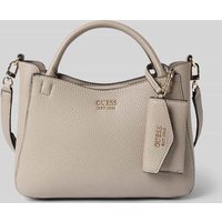 Guess Handtasche mit Label-Details Modell 'BRENTON' in Taupe, Größe 1 von Guess