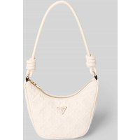 Guess Handtasche mit Steppnähten Modell 'ADELASIA' in Ecru, Größe 1 von Guess
