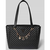 Guess Handtasche mit Steppnähten Modell 'EVERLEE NOEL' in Black, Größe 1 von Guess