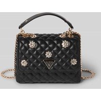 Guess Handtasche mit Steppnähten Modell 'EVERLEE' in Black, Größe 1 von Guess