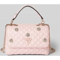 Guess Handtasche mit Steppnähten Modell 'EVERLEE' in Rose, Größe 1 von Guess