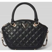 Guess Handtasche mit Steppnähten Modell 'GIULLY' in Black, Größe 1 von Guess