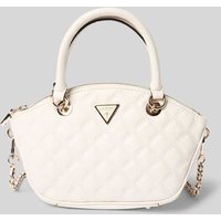 Guess Handtasche mit Steppnähten Modell 'GIULLY' in Offwhite, Größe 1 von Guess