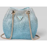 Guess Handtasche mit Strasssteinbesatz Modell 'ZALINA' in Hellblau, Größe 1 von Guess