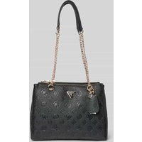 Guess Handtasche mit Strukturmuster Modell 'CRESIDIA STATUS' in Black, Größe 1 von Guess