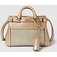 Guess Handtasche mit Strukturmuster Modell 'SESTRI' in Gold, Größe One Size von Guess