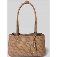Guess Handtasche mit Tragehenkeln Modell 'MERIDIAN' in Taupe, Größe 1 von Guess