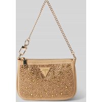 Guess Handtasche mit Ziersteinbesatz Modell 'DAILY POUCH' in Gold, Größe 1 von Guess