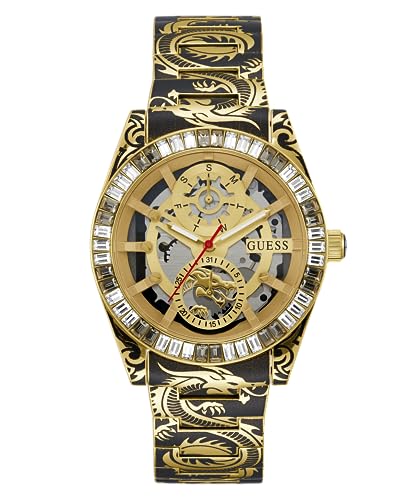 GUESS Herren Analog Quarz Uhr mit Edelstahl Armband GW0649G1 von GUESS