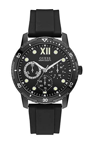 Guess Herren Analog Quarz Uhr mit Gummi Armband W1174G2 von Guess