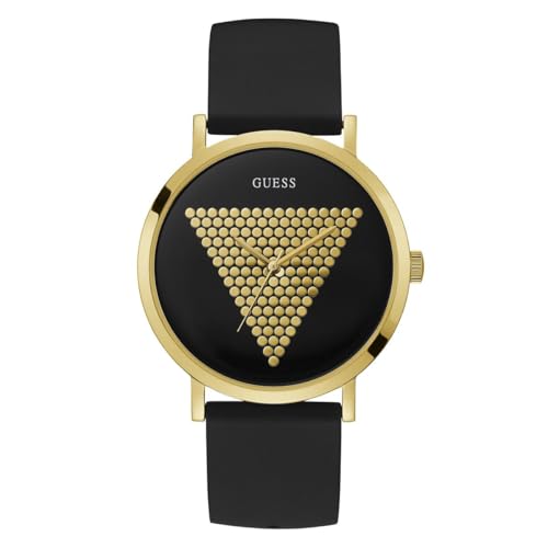 Guess Herren Analog Quarz Uhr mit Silikon Armband W1161G1 von Guess