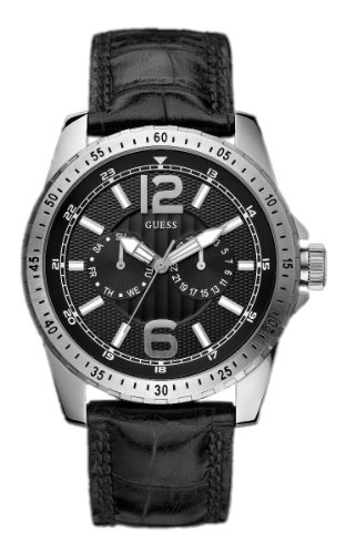 Guess Herren-Armbanduhr Analog Quarz Leder W11141G1 von Guess