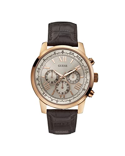 Guess Herren-Armbanduhr XL Chronograph Quarz Leder W0380G4 Guess Herren-Armbanduhr XL Chronograph Quarz Leder W0380G4 von GUESS