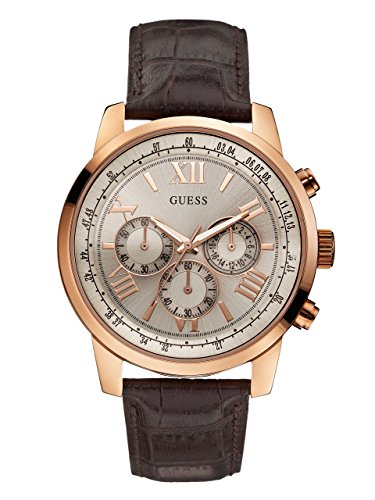 Guess Herren-Armbanduhr XL Chronograph Quarz Leder W0380G4 von GUESS