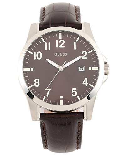 Guess Herren-Armbanduhr XL Squadron Analog Leder W65012G1 von Guess