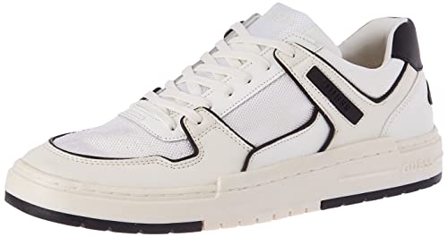 GUESS Herren Cento Sneaker, Weiß, 44 EU von GUESS