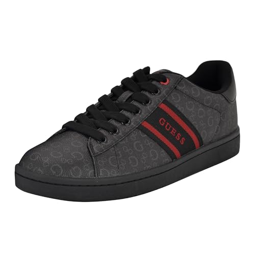 GUESS Herren Lovyns Sneaker, Schwarzes Logo Multi 001, 44.5 EU von GUESS