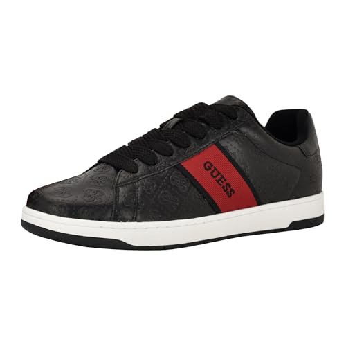 Guess Herren Tariton Sneaker, Schwarz/Rot Logo Multi 002, 41.5 EU von Guess