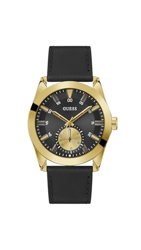 Guess Herren Uhr Armbanduhr Greyson GW0793G2 Leder von Guess