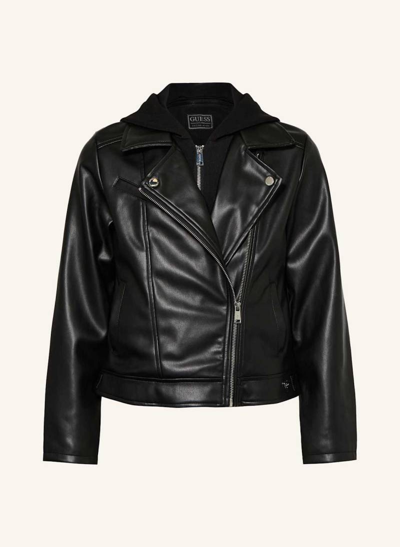Guess Jacke In Lederoptik schwarz von Guess