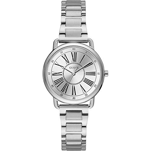 GUESS Damen Analog Quarz Uhr mit Edelstahl Armband 8.43124E+12 von GUESS