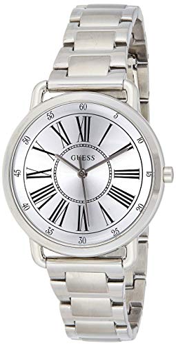Guess Damen Analog Quarz Uhr mit Edelstahl Armband W1148L1 von GUESS