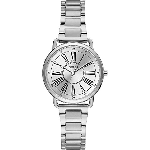 Guess Damen Analog Quarz Uhr mit Edelstahl Armband W1148L1 von GUESS