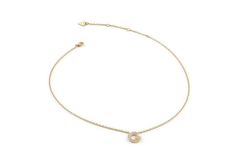 Guess Kette mit Anhänger Damen-G Pavé Goldfarben Guess Kette mit Anhänger Damen-G Pavé Goldfarben von Guess