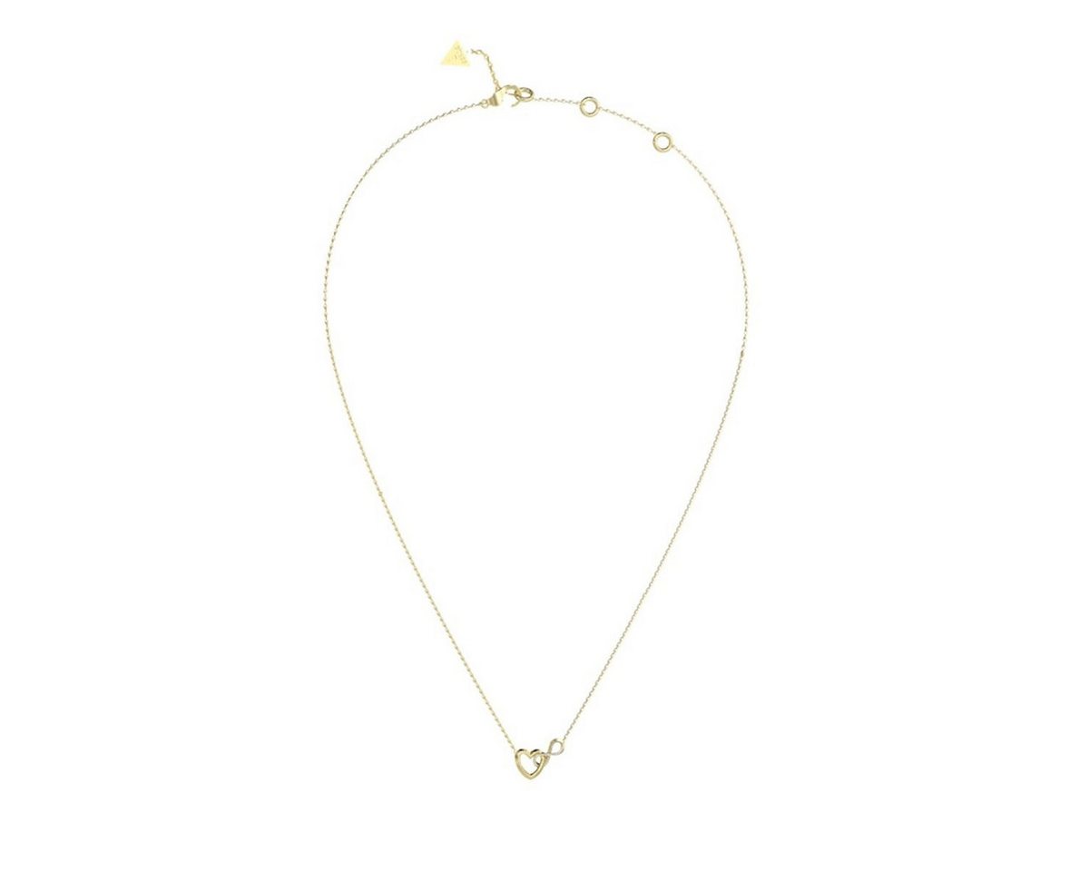 Guess Kette mit Anhänger Herz Unendlichkeitszeichen Goldfarben von Guess