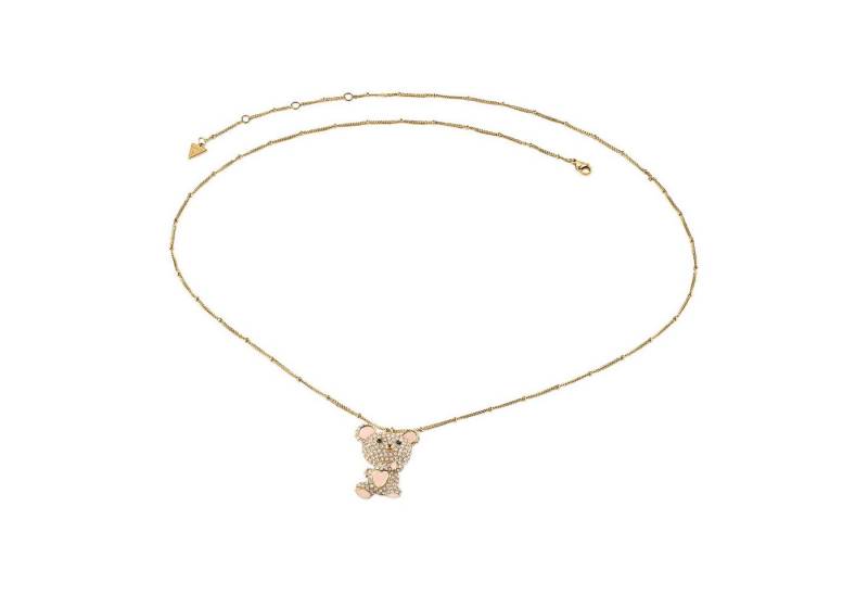 Guess Kette mit Anhänger Teddybär Goldfarben Guess Kette mit Anhänger Teddybär Goldfarben von Guess