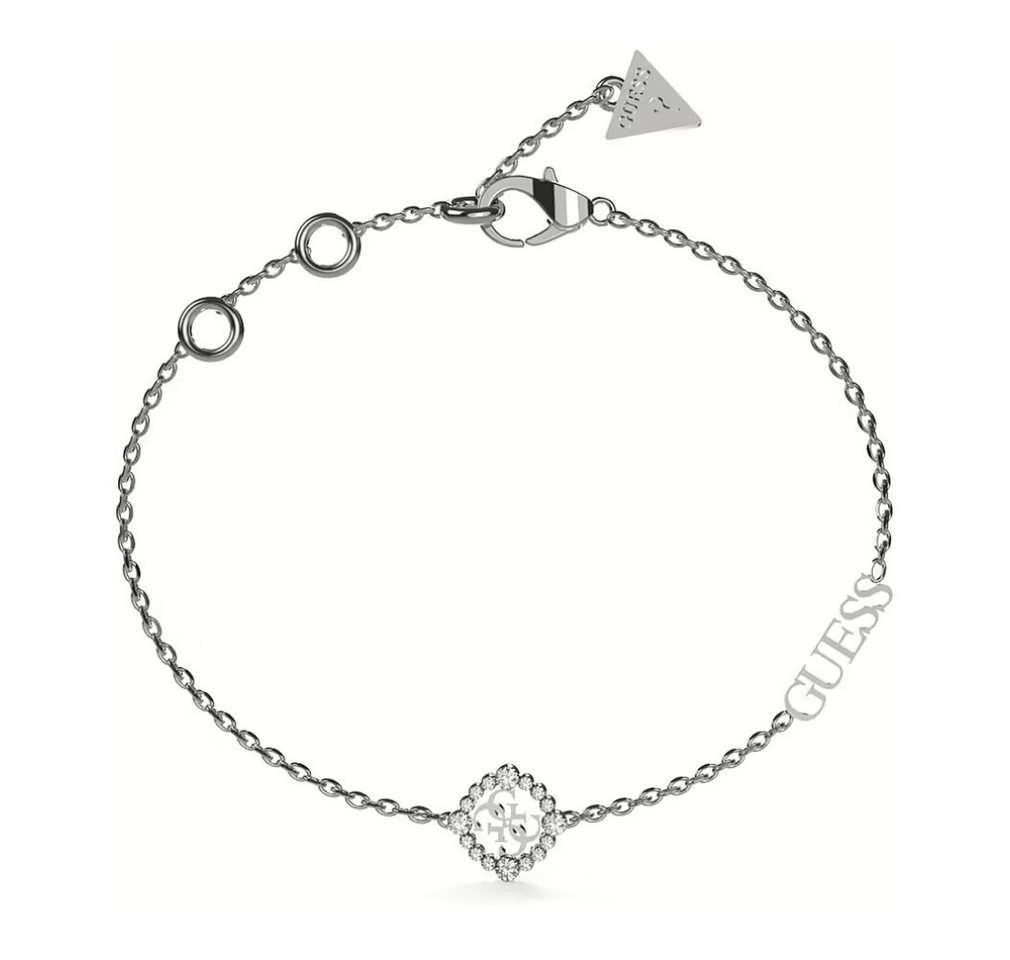Guess Kette mit Einhänger Glänzendes Stahlarmband mit Zirkonen Tiny Dancer Länge 21 cm Guess Kette mit Einhänger Glänzendes Stahlarmband mit Zirkonen Tiny Dancer Länge 21 cm von Guess