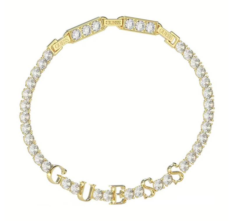 Guess Kette mit Einhänger Schillerndes Damen-Armband Arm Party JUBB04218JWYGT/U von Guess