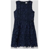 Guess Kleid mit unifarbenem Design und ärmellosem Schnitt in Marine, Größe 164 von Guess