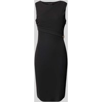 Guess Knielanges Etuikleid mit Label-Applikation Modell 'PRISCA' in Black, Größe M von Guess