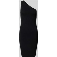 Guess Knielanges Kleid mit One-Shoulder-Träger Modell 'HELENA' in Black, Größe M von Guess