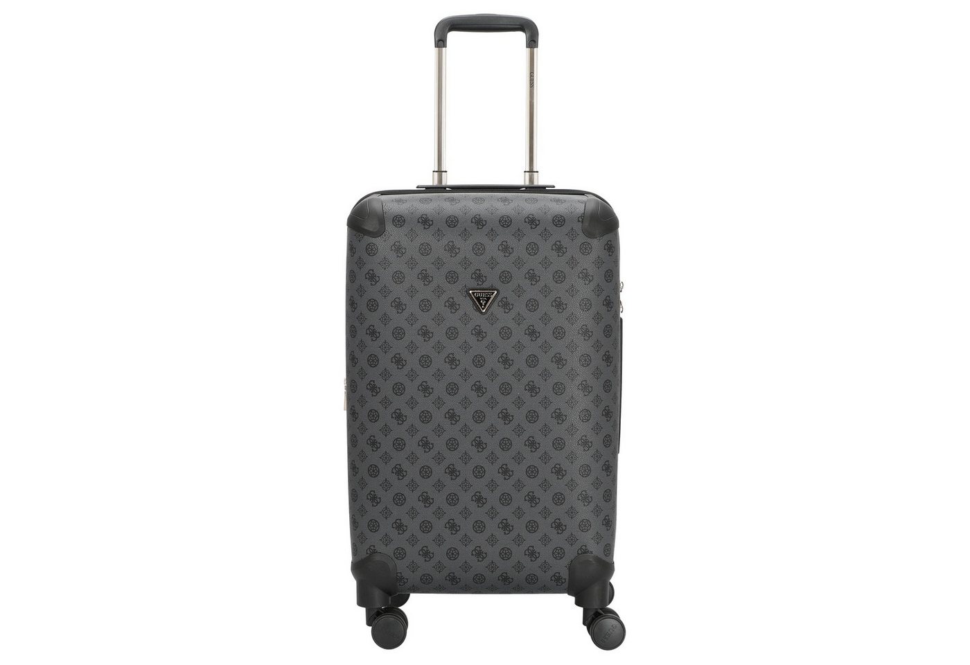 Guess Koffer Wilder 22 IN - 4-Rollen-Trolley 64 cm erw. (charcoal), 4 Rollen Rollen von Guess