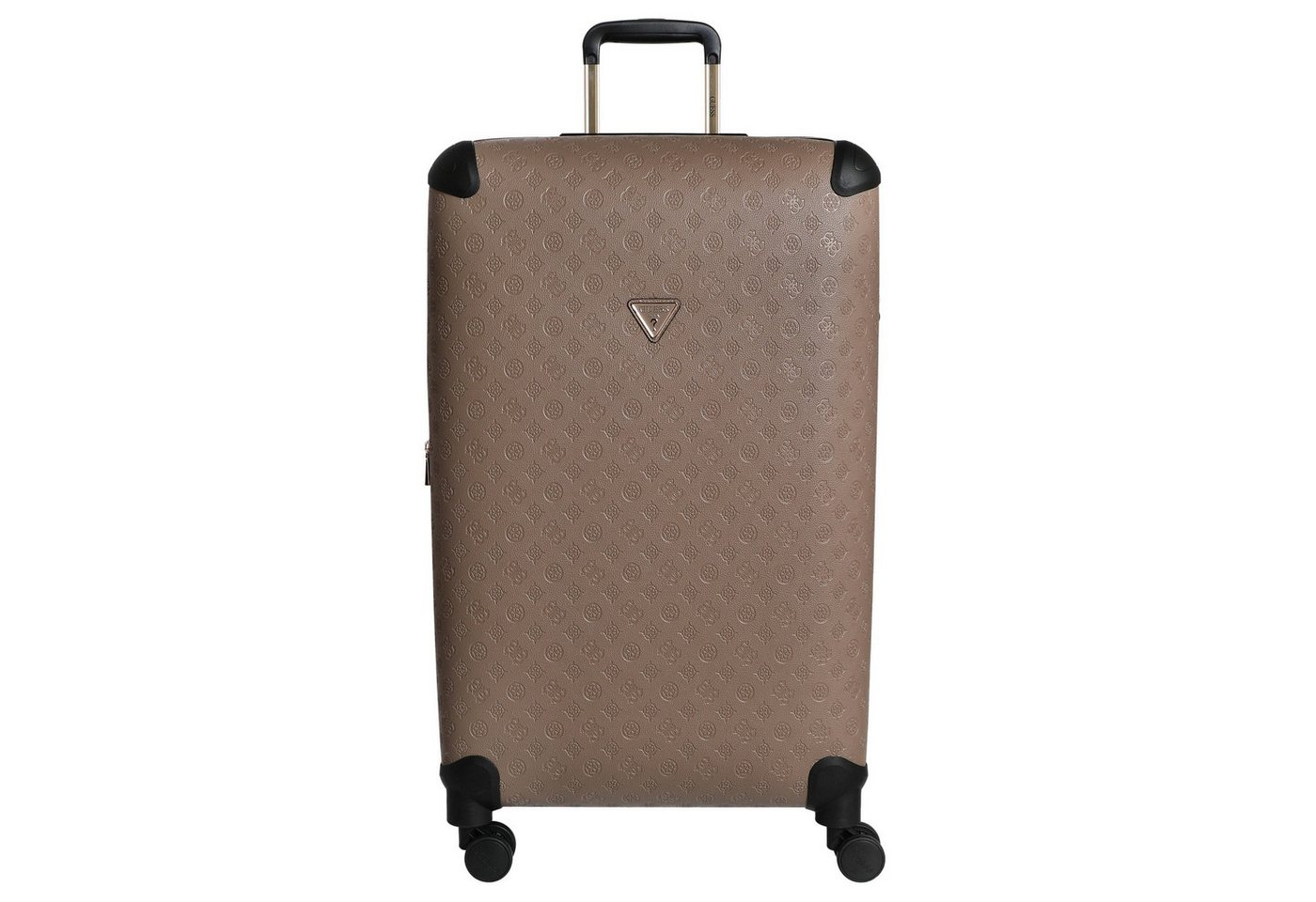 Guess Koffer Wilder 28 IN - 4-Rollen-Trolley L 77 cm erw. (dark taupe logo), 4 Rollen Rollen von Guess